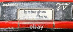 Vintage Lamborghini Miura Tin Toy Car Friction Japan Toy Hope Marlboro Red