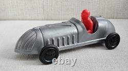 Vintage Large Renwal Plastic Racer Car Silver 9.5in Vtg No. 173 USA Rare