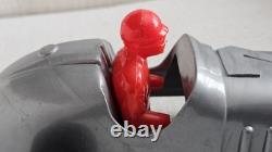 Vintage Large Renwal Plastic Racer Car Silver 9.5in Vtg No. 173 USA Rare
