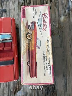 Vintage Large Tin Battery Op. Cadillac, SSS Japan 1961 Boxed