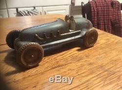 Vintage Large Tin Race Car