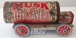 Vintage Leckie & Gray Lifesavers Musk Truck Car Leckie & Gray Australian 1920S