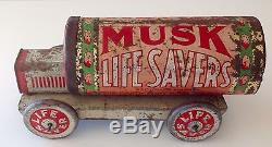 Vintage Leckie & Gray Lifesavers Musk Truck Car Leckie & Gray Australian 1920S