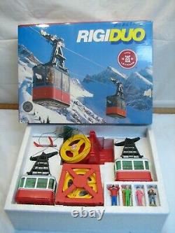 Vintage Lehmann Rigi Duo 90009 Snow Cable Car Toy Ski Lift Tram RigiDuo 9000