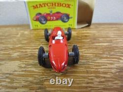 Vintage Lesney MATCHBOX #73 Ferrari Racing Car Original Box MINT CONDITION