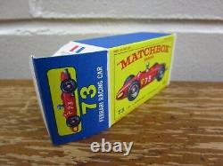 Vintage Lesney MATCHBOX #73 Ferrari Racing Car Original Box MINT CONDITION