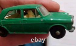 Vintage Lesney Matchbox #64 MG1100 Green Metal Diecast Car Man And Dog Made