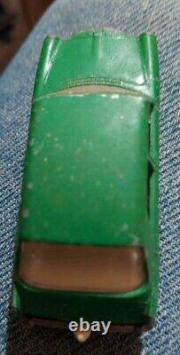 Vintage Lesney Matchbox #64 MG1100 Green Metal Diecast Car Man And Dog Made