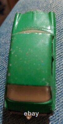 Vintage Lesney Matchbox #64 MG1100 Green Metal Diecast Car Man And Dog Made