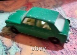 Vintage Lesney Matchbox #64 MG1100 Green Metal Diecast Car Man And Dog Made