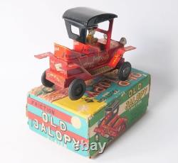 Vintage Line Mar Toys Old Jalopy Tin Car Toy Japan boxed