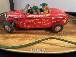 Vintage Line Mar Toys Tin Toy Car College Jalopy Made in Japan-1261.24