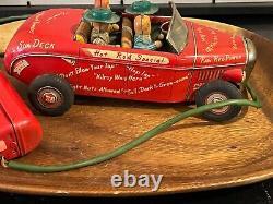 Vintage Line Mar Toys Tin Toy Car College Jalopy Made in Japan-1261.24