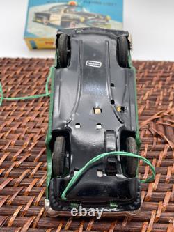 Vintage LineMar Tin Battery Op Police Car in Original Box Made Japan-1911.24