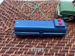 Vintage LineMar Tin Battery Op Police Car in Original Box Made Japan-1911.24