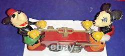 Vintage Lionel Mickey Mouse Hand Car No. 1100 NO BOX AS IS DAMAGED