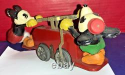 Vintage Lionel Mickey Mouse Hand Car No. 1100 NO BOX AS IS DAMAGED