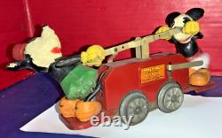 Vintage Lionel Mickey Mouse Hand Car No. 1100 NO BOX AS IS DAMAGED