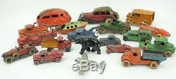 Vintage Lot Cast Iron Toys Cars Trucks Plane Hubley Arcade NR