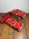 Vintage MARX Battery Operated Fire Chief TIN CAR Lot Of 2 PARTS ONLY Repair