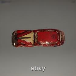 Vintage MARX Wind Up Tin Litho Toy Tricky Taxi Cab Car Red 1930s