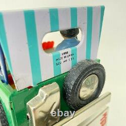 Vintage MF 739 old china tin Travelling Jeep Car NMIB