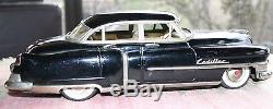 Vintage Marusan KOSUGE Tin Litho Friction Car CADILLAC 1951 or 1953 Black 12