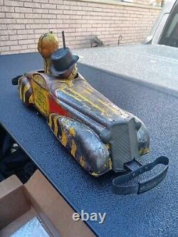 Vintage Marx Charlie McCarthy & Mortimer wind-up Car