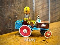 Vintage Marx Mortimer Snerd Tin Wind Up Crazy Car