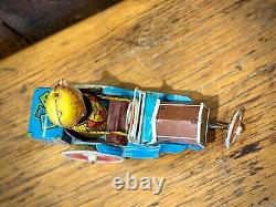 Vintage Marx Mortimer Snerd Tin Wind Up Crazy Car