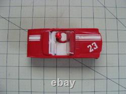 Vintage Marx Toys Slot Car Red Mustang Convertible 1964