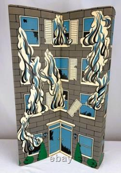 Vintage Marx Toys The Big Alarm Fire Truck Engine No 7 with Box & Figures 5140