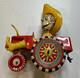 Vintage Marx Toys Tin Litho Wind Up Smokey Sam Fire Chief Truck Whoopie Car