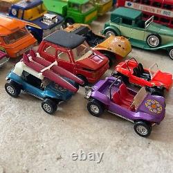 Vintage Matchbox Lesney Dinky Corgi Toys LOT Freight Liner Spectrum Patrol Car +