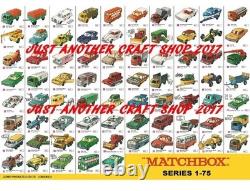 Vintage Matchbox Lesney Toys 1970s 1-75 Series London E-9, Missing Fews