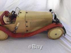 Vintage Meccano Motor Car Tin Toy in Original Box Windup Must See NR