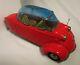 Vintage Messerschmitt Tin Car Friction Red Made In Japan By Bandai Very Rare EUC