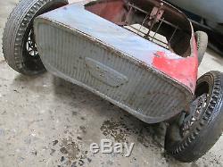 Vintage Metal Lotus F1 Pedal Car. Genuine Barn Find