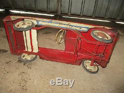 Vintage Metal Renault Dauphine Pedal Car. Genuine Barn Find