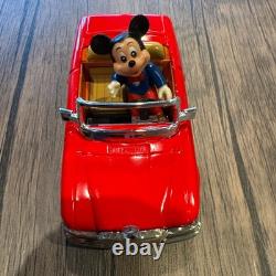Vintage Mickey Mouse Mercedes Benz Tin Toy Car MASUDAYA Japan with Box