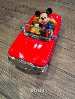 Vintage Mickey Mouse Mercedes Benz Tin Toy Car MASUDAYA Japan with Box