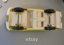 Vintage Mini Tonka Toys Green Car Carrier with 1 Split Window Corvettes 1960's