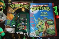 Vintage Mirage Toys Ninja Turtles Lot Action Figures Party Wagon Car Weapons
