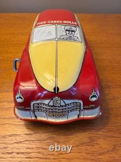 Vintage Modern Bakery Walt Reach Courtland Tin Toy Litho Wind-up Car