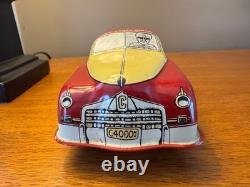 Vintage Modern Bakery Walt Reach Courtland Tin Toy Litho Wind-up Car