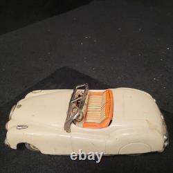 Vintage Modern Toys Jaguar XK 140 Batt Op Tin Toy Car Japan missing Remote