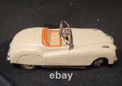 Vintage Modern Toys Jaguar XK 140 Batt Op Tin Toy Car Japan missing Remote