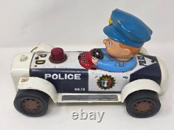 Vintage Modern Toys Japan Battery Operated Police Car Toy No 78 Siren Light