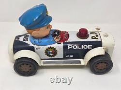 Vintage Modern Toys Japan Battery Operated Police Car Toy No 78 Siren Light
