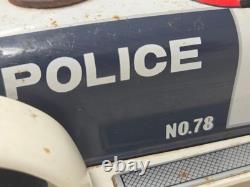 Vintage Modern Toys Japan Battery Operated Police Car Toy No 78 Siren Light